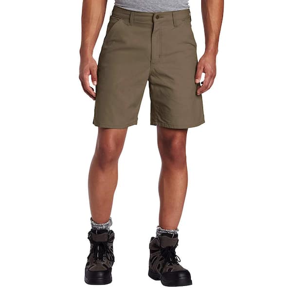 Carhartt Men's Regular 38 Light Brown Cotton Shorts B144-LBR - The Home  Depot