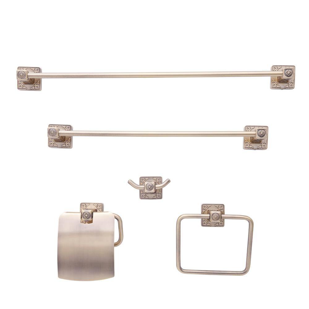 Antique Brass 26'' Wall Mounted Towel Bar