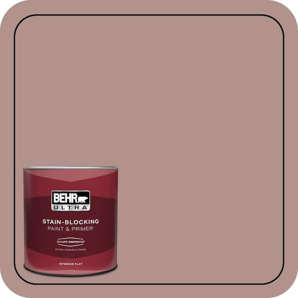 BEHR ULTRA 1 qt. #180F-4 Desert Willow Extra Durable Flat Interior Paint & Primer