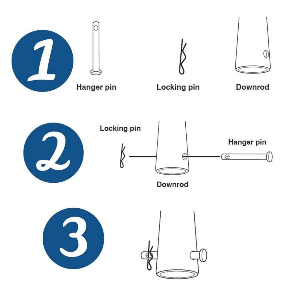 Blistered Iron 36" Ceiling Fan Downrod