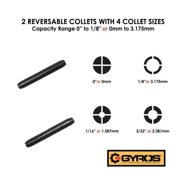 New Swivel Handle Pin Vise 2pc Reversible Collets Brass Body 8403SD US SHIPPER 