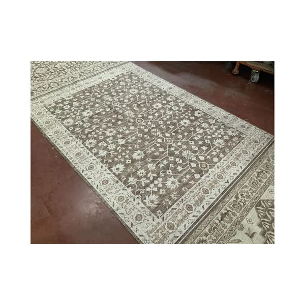 Nabela Noor Home Asha Oatmeal Traditional Area Rug, 9 ft. 1 in. x 12 ft.