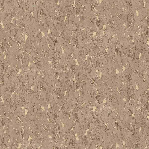 Brewster Adrift Brown Large Faux Cork Strippable Roll (Covers 56.4 sq. ft.)
