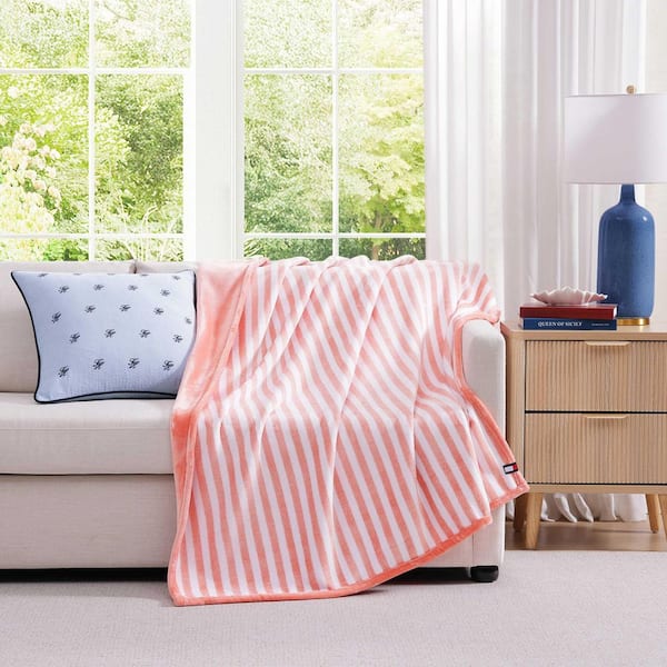 Tommy Hilfiger Laguna Beach Stripe 1-Piece White/Coral Pink