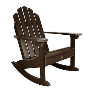 Classic Westport Weathered Acorn Recycled Plastic Outdoor Rocking Chair