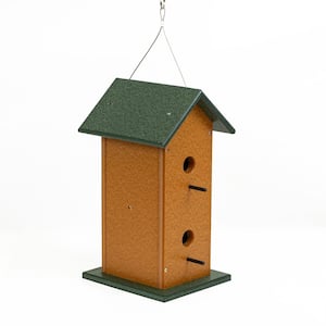 OUTDOOR LEISURE Model GM35TGC Double Bird House Made of High Density Poly Resin