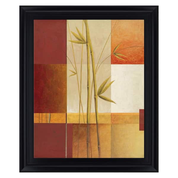 28 in. x 34 in. "Contemporary Bamboo I" By Estudio Arte Framed Print Wall Art
