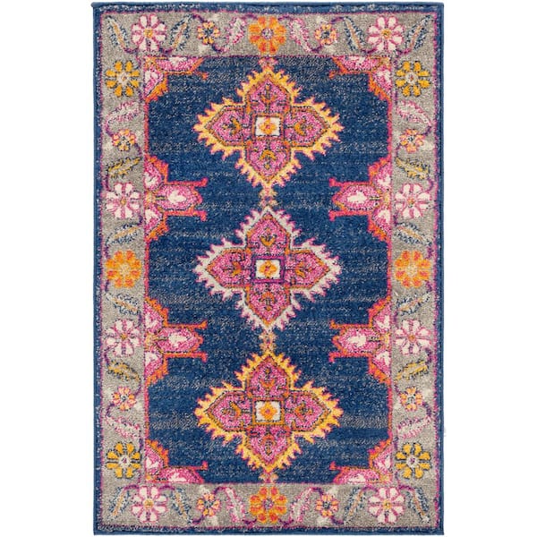 Livabliss Agnetha Dark Doormat 2 ft. x 3 ft. Area Rug