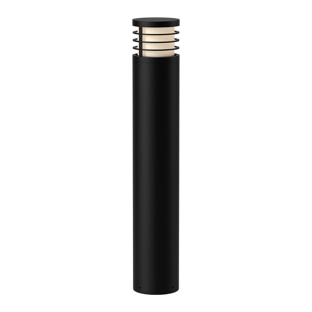 Blaine 37 in 1-Light 24-Watt Black 120-227-Volt 2500 Lumens Hardwired Integrated LED Exterior Landscape Bollard price history on PriceWatchPro