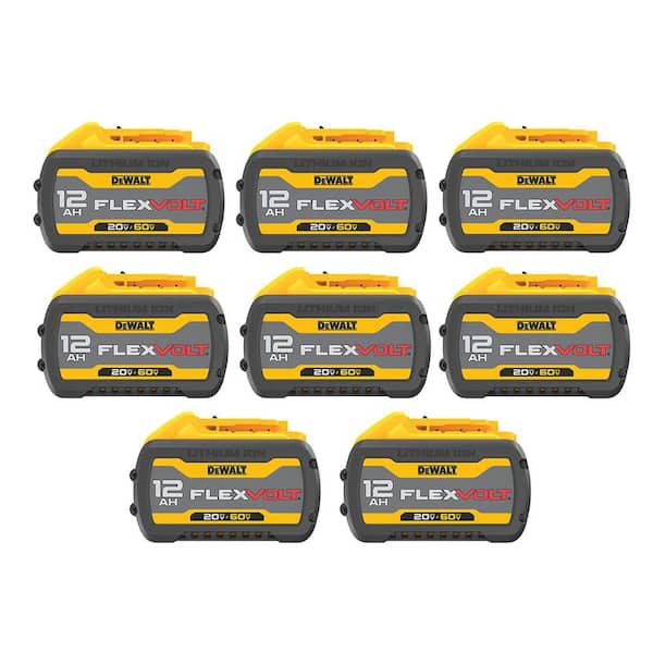 20V/60V MAX FLEXVOLT Lithium-Ion 12.0Ah Battery (8 -Pack)
