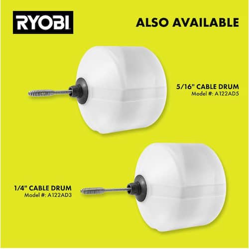 ONE+ 18V Cordless Drain Auger with 35 ft Cable, LED Light, Auto