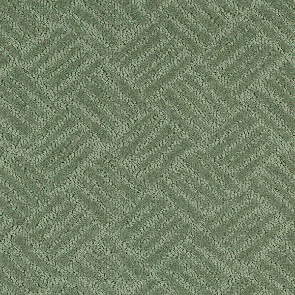 Unbranded 8 in. x 8 in. Pattern Carpet Sample - Embers Aloft -Color Lucky Clover