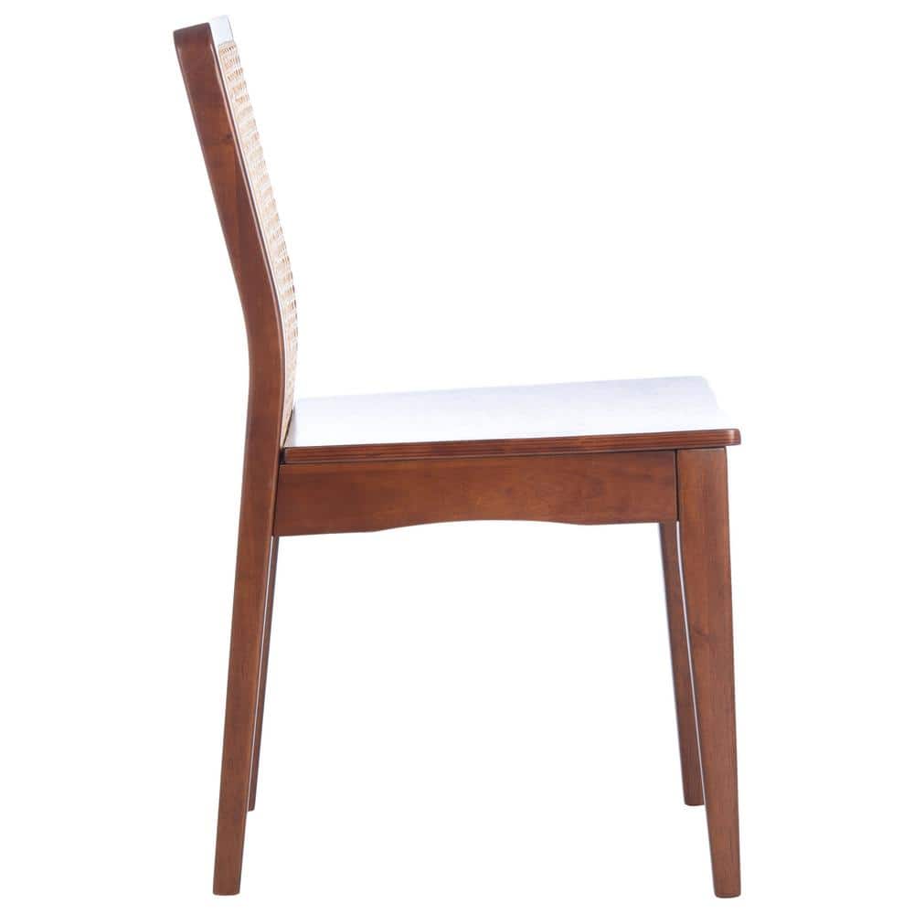 Benicio Coastal Dark Brown Rattan Dining Chair Set