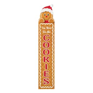 42 in. H Wood Christmas Gingerbread Man Cookies Porch Decor