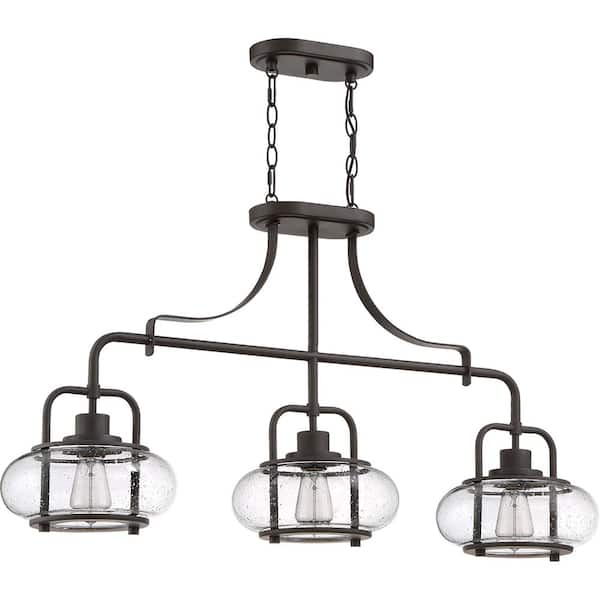 Quoizel Trilogy 9-Light Palladian Bronze Industrial Chandelier
