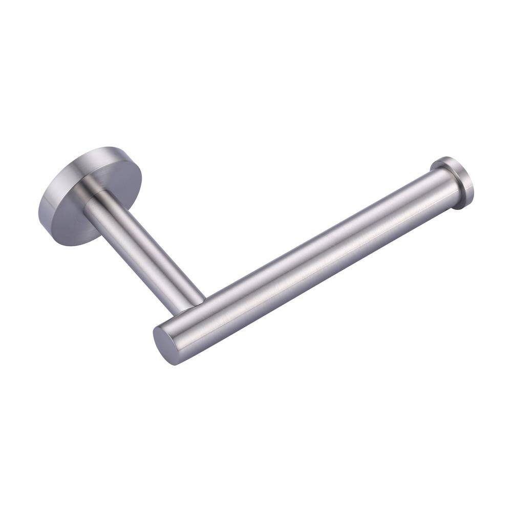 Brushed Nickel Wall-Mount Stainless Steel Toilet Paper Holder
