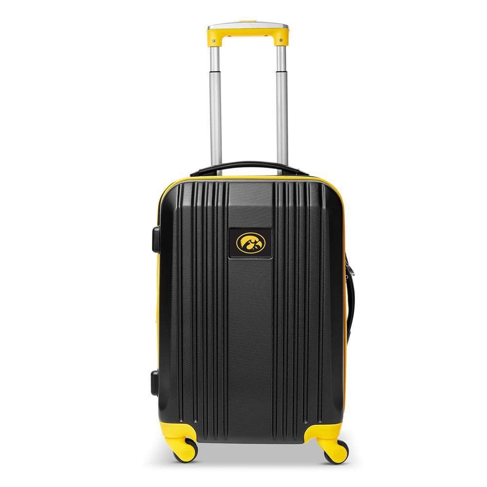 Denco NCAA Iowa 21 in. Yellow Hardcase 2-Tone Luggage Carry-On