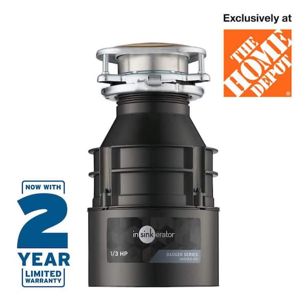 Badger 100, 1/3 HP Continuous Feed Kitchen Garbage Disposal, Badger Series