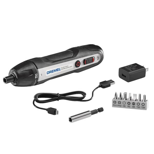 Dremel Cordless 4V USB Rechargeable Lithium-Ion Powered Electric Screwdriver