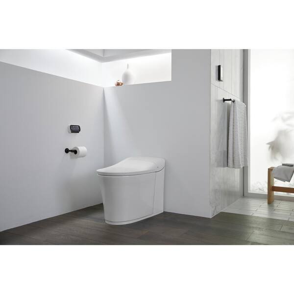 KOHLER Purist Pivoting Toilet Paper Holder in Matte Black
