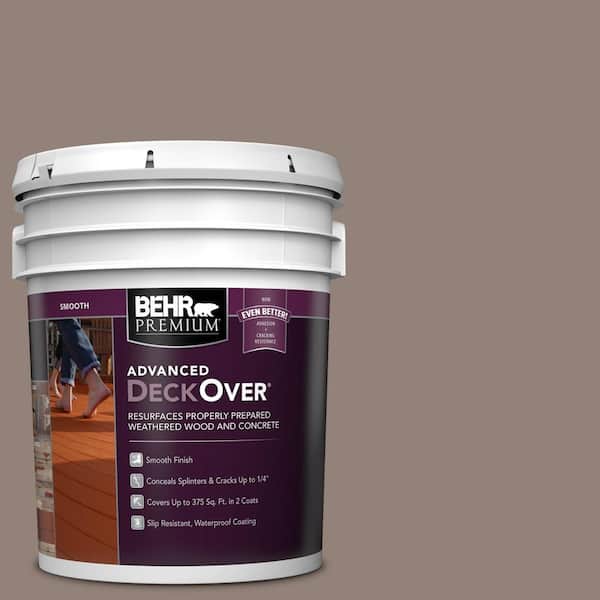 BEHR Premium Advanced DeckOver 5 gal. #SC-154 Chatham Fog Smooth Solid Color Exterior Wood and Concrete Coating