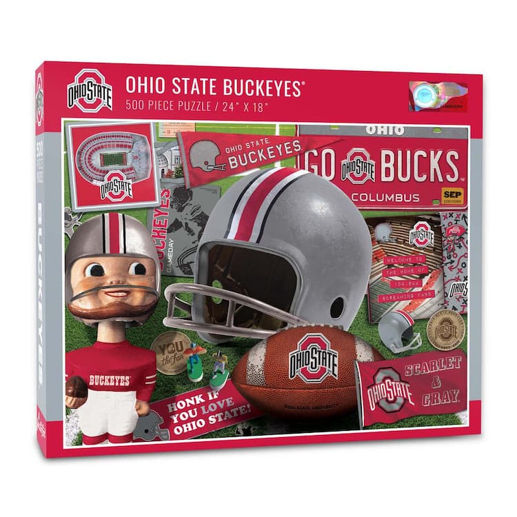 YouTheFan NCAA Ohio State Buckeyes Retro Series Puzzle (500-Pieces)