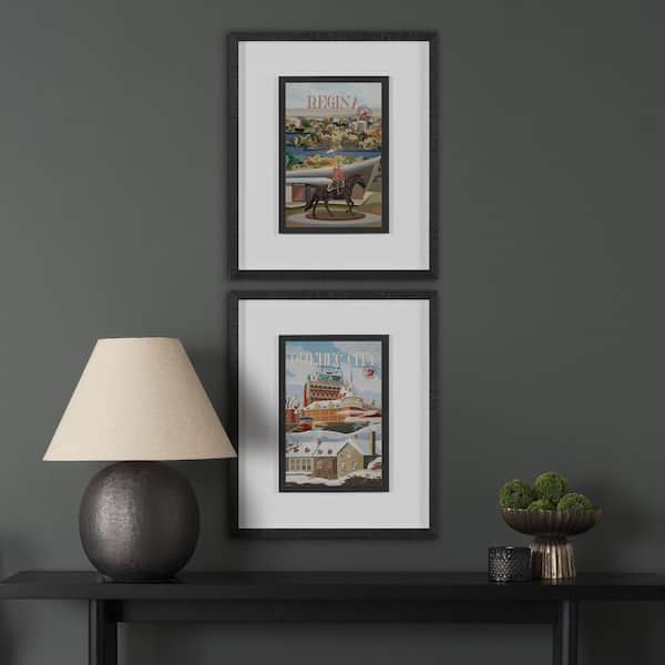 Regina Go Series 1 Black Framed Wall Art 25.5 in. x 21.5 in.
