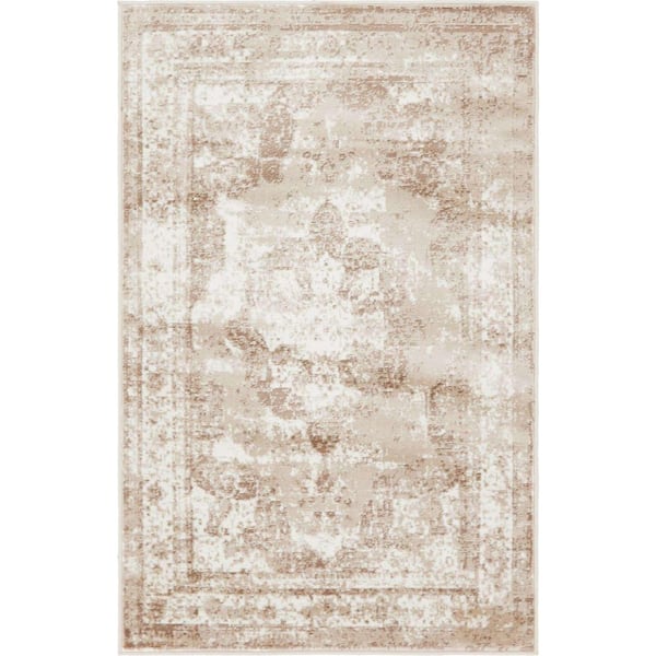 Unique Loom Sofia Salle Garnier Beige 3' 3 x 5' 3 Area Rug