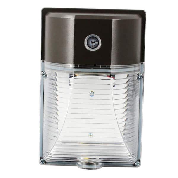 Spitzer 26-Watt Equivalent 2600 Lumens Integrated LED Black Wall Pack Outdoor Light, 5000K