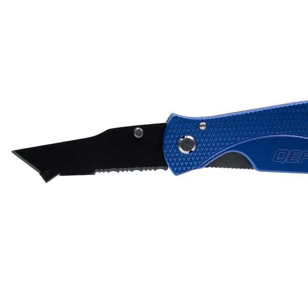 3.5 Metal Detectable Mini Parer Knife, Plain Edge - Blue - PKN101D/B