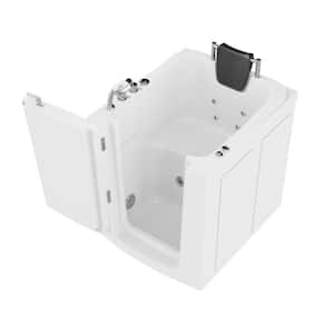 HD Series 38 in. Left Swinging Door Walk-In Whirlpool Bath Tub with Left Swinging Door in White