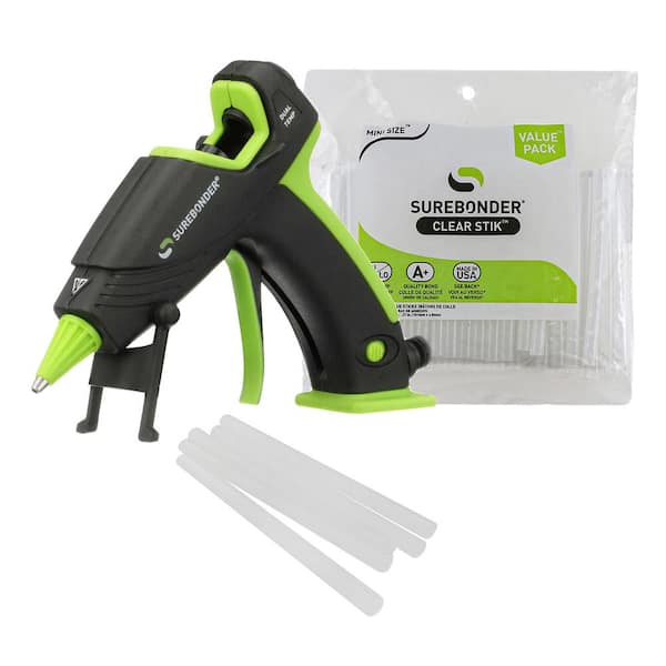 Surebonder Ultra Dual Temp Glue Gun with (1-100 Pack) Mini Glue 