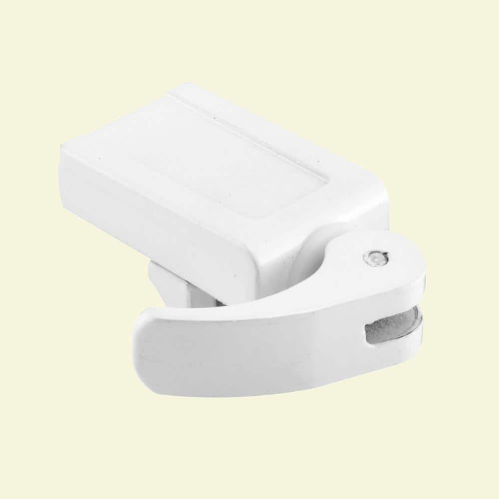Prime-Line 7/8 in. White-Painted Diecast Vinyl Patio Door Lock