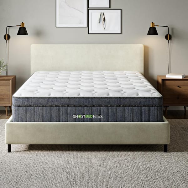 GhostBed Flex 13 in. Medium Firm Gel Memory Foam Pillow Top Twin XL Hybrid Mattress
