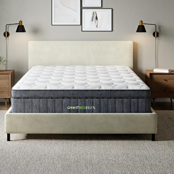 GHOSTBED Flex 13 in. Medium Firm Gel Memory Foam Pillow Top Hybrid California King Mattress