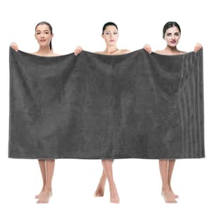 35 x 70 in. 100% Turkish Cotton Bath Towel Sheets, Grey