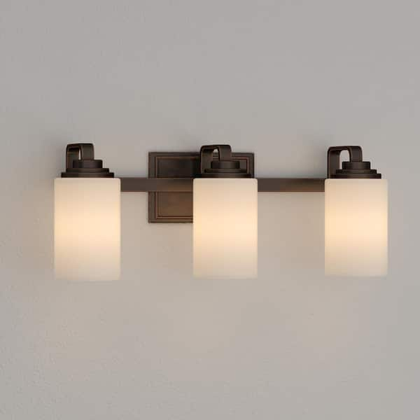 hampton bay 3 light vanity fixture oil rubbed bronze