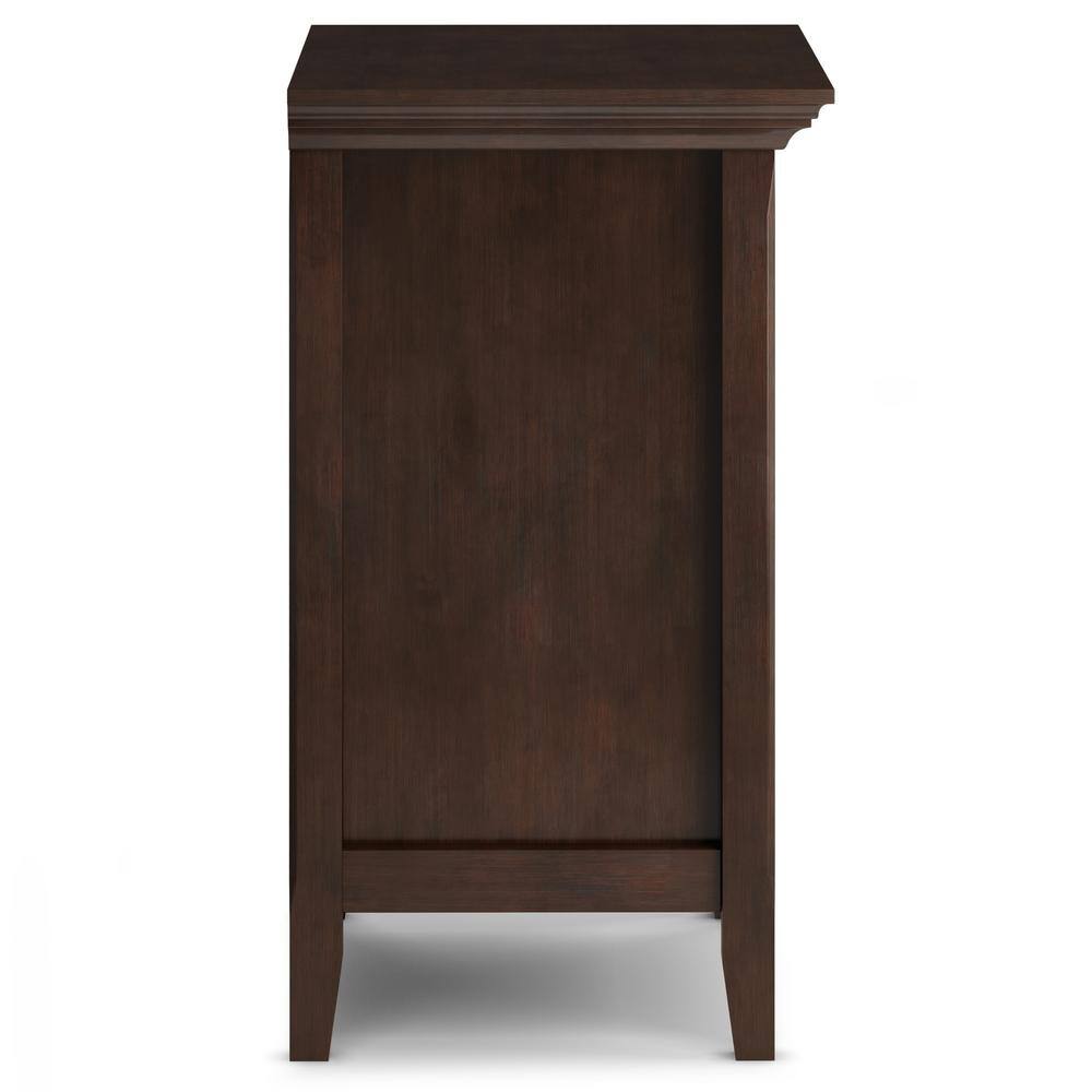 Amherst Solid Wood 2-Drawer Nightstand in Russet Brown