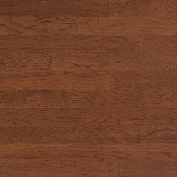 Heritage Mill Take Home Sample - Vintage Hickory Mocha Engineered Click Hardwood Flooring - 5 in. x 7 in.