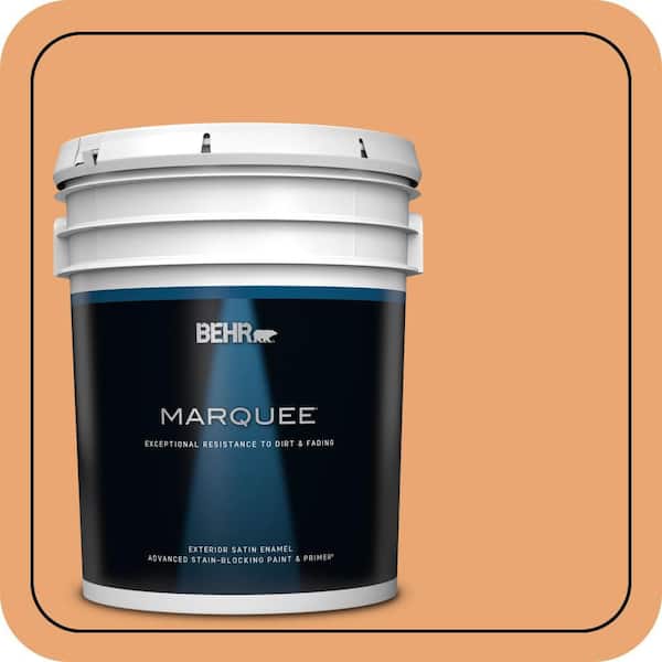 BEHR MARQUEE 5 gal. #M230-5 Sweet Curry Satin Enamel Exterior Paint & Primer