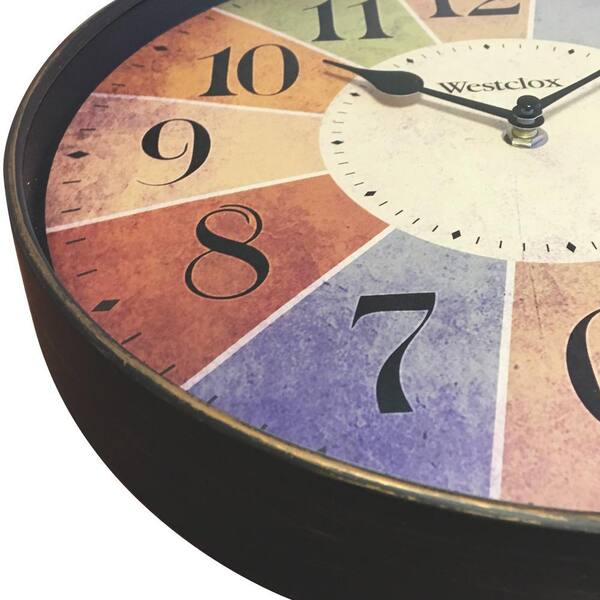 Westclox 12 in. Multicolor Novelty Wall Clock 32897 - The Home Depot