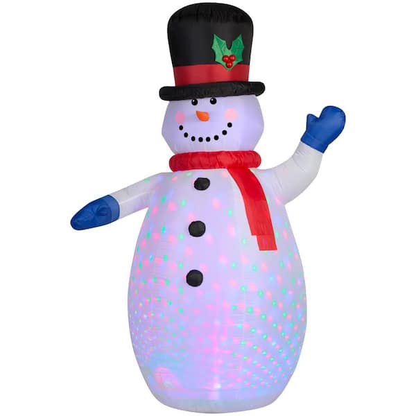 Gemmy 6.5 ft Pre-Lit LED Projection Snowman Christmas Inflatable