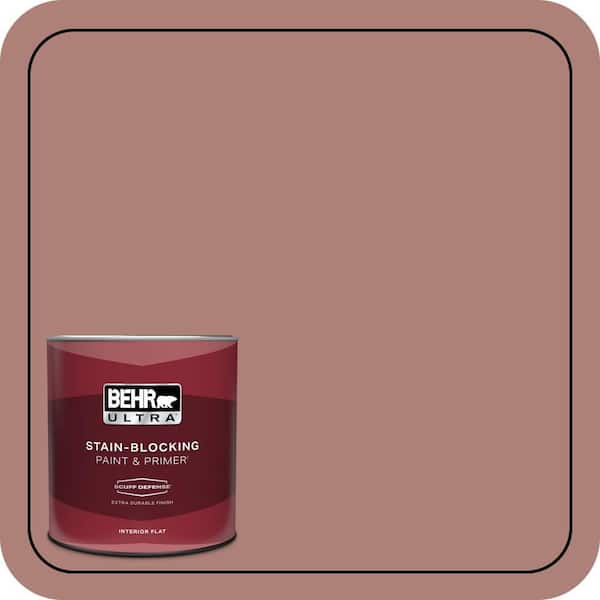BEHR ULTRA 1 qt. #S170-5 Smoke Bush Rose Extra Durable Flat Interior Paint & Primer