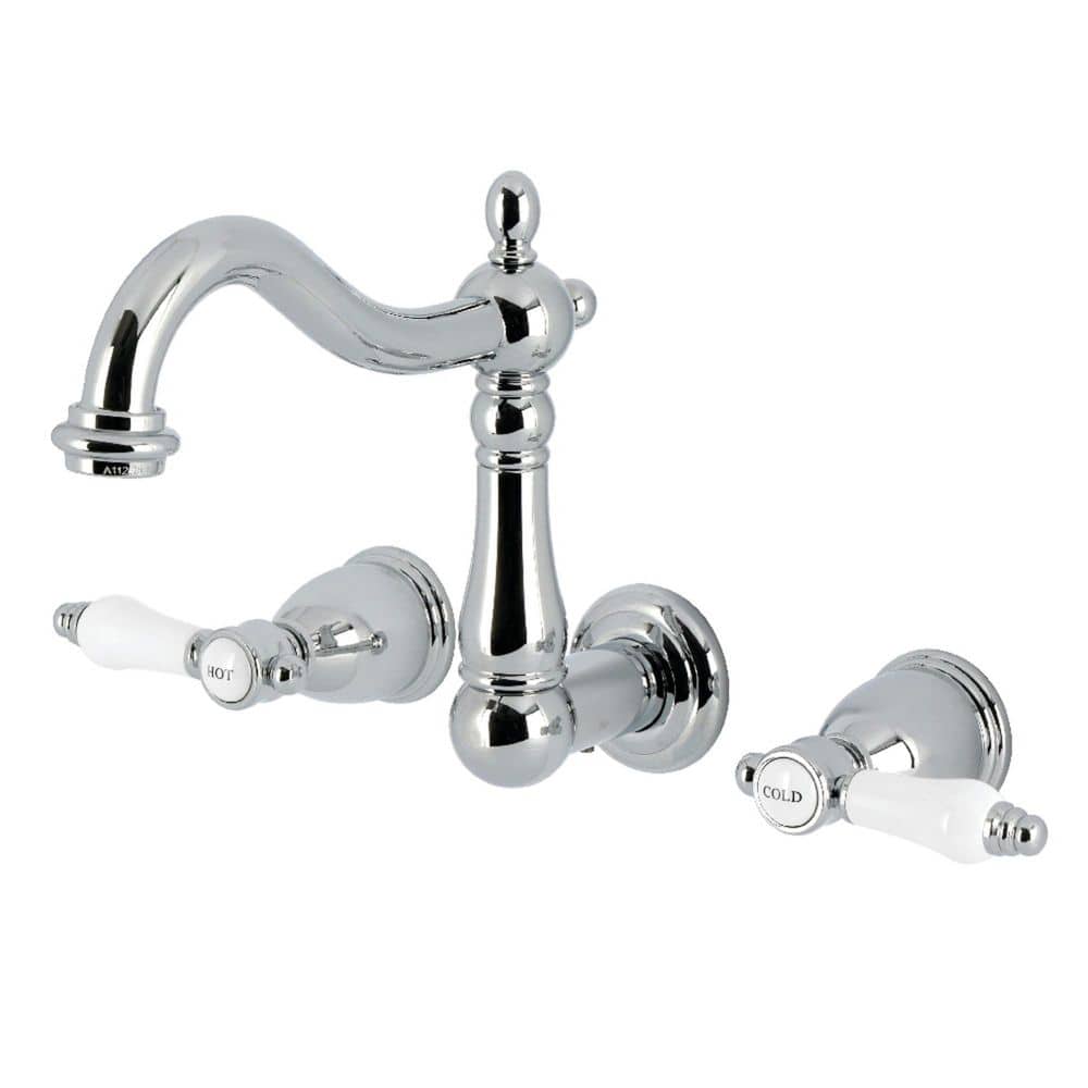 Bel-Air 2-Handle Wall-Mount Bathroom Sink Faucet in Polished Chrome price history on PriceWatchPro