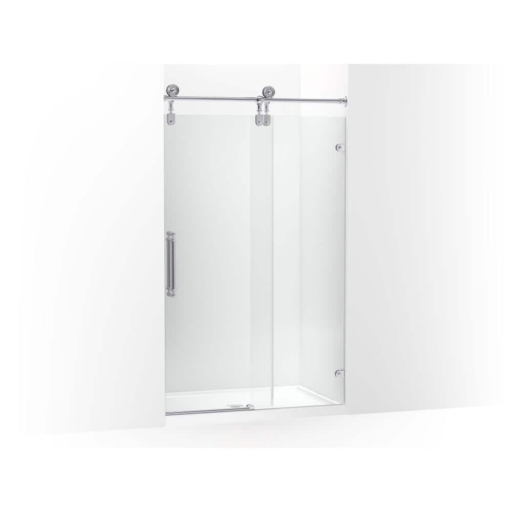 Artifacts 46-47 in. W x 81 in. H Frameless Sliding Shower Door in Polished Chrome with 3/8 in. Thick Crystal Clear Glass price history on PriceWatchPro