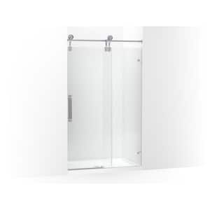 Artifacts 80.875 in. H x 47.25 in. W. Frameless Sliding Shower Door with 3/8 in. Thick Glass in Polished Chrome