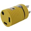 RV Generator Adapter NEMA L5-30P 30 Amp 125-Volt Locking Plug to RV TT-30R 30 Amp RV Female Connector