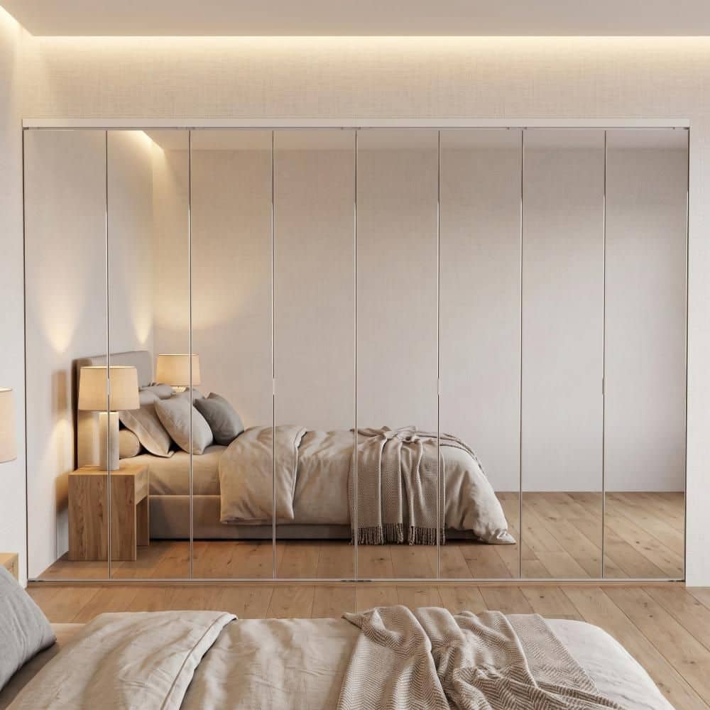 Impact Plus 102 in. x 80 in. Polished Edge Mirror Solid Core MDF