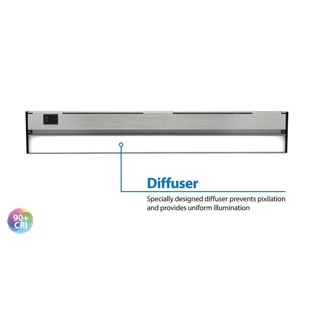 Nickel 21.5'' LED Under Cabinet Light Bar