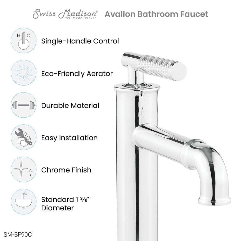Avallon Chrome Single-Handle Bathroom Faucet